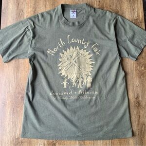 Vintage North Country Fair Graphic T-Shirt 90s Large Alberta Festival